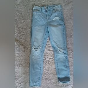 No Boundaries Light Blue Ripped Skinny Jeans
